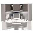 Bush Pewter Corner Hutch Advantage Series A By Bush Furniture
