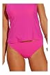 Solid Fushia Pink: Full Coverge Swimsuit Bottom (All styles sold as separates; Bottom Only)
