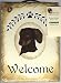 Dachshund Dachshunds 6x8 Hanging Welcome Slate