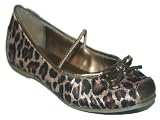 Girls Cheetah Animal Print Mary Janes Flats Shoes Sizes 13 – 6