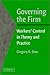 Governing the Firm: Workers' Control in Theory and Practice