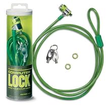 PC Guardian 29RG-90 Keyed Computer Lock (Electric Green)