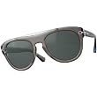 Vestal De Luna Adult Hand Formed Acetate Lifestyle Sunglasses - Polished Sea Smoke/Gray Green/Brushed Silver