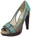 Naughty Monkey Women's Flirt Open-Toe Pump,Grey,9.5 M US
