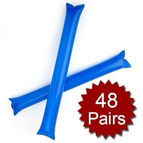 Bam Bam Thunder Sticks, Cheerleading Outfit, Inflatable Noisemakers (Price 48 Pairs) by 