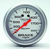 Auto Meter | 4426 2 5/8 Ultra-Lite - Brake Pressure Gauge - Mechanical - 0-2000 PSI