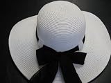 Ladies Packable Crushable White w/Black Bow A Travelers Friend 41H2P5JzmLL. SL160 Ladies Packable Crushable White w/Black Bow A Travelers Friend