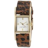 Nine West Womens NW1168SVLE Gold-Tone Rectangu