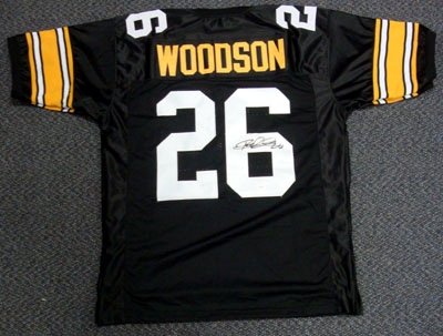 Rod Woodson Autographed/Hand Signed Pittsburgh Steelers Jersey JSA