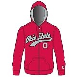 Ohio State University Buckeyes Men's Zip Up Hooded Jacket Sweatshirt