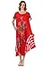 Sakkas Embroidered Painted Floral Cap Sleeve Cotton Dress