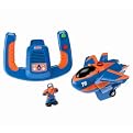 GeoTrax Transportation System GeoAir Remote Control Blue Flash Jet Plane