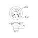 Dawn SDB060205 Shower Drain Base, Black