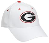 Georgia Adult White One-Fit Hat (Small) by Top of the World, LLC