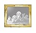 Log Framed Hunting Art Etched Mirror Rustic Cabin Wall Decor