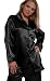 Intimo Women's 100% Silk Pajama Set, Black, Large