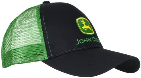 John Deere Men's Logo Contrast Mesh Back Core Baseball Cap