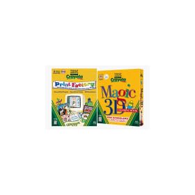 Crayola Creativity Pack Print Factory/Magic 3-D Coloring Book