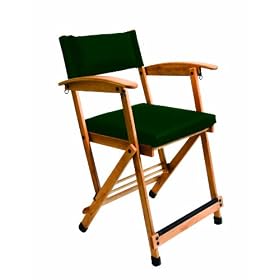 Hollywood Chairs by Totally Bamboo 27-Inch Elm Director Chair, Green by Hollywood Chairs
