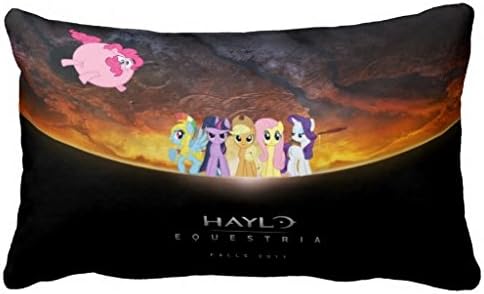 Reasonwe Custom My Little Pony (33) Throw Square Pillow Case 20x30 Inches for put in Car Seat, Patio, Bedroom, Couch, Sofa