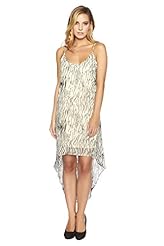 Plus Size Sexy Georgette/Knit Scoop Neck Tank General Print High-Low-Hem  Dress