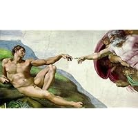 Michelangelo (Creation of Adam) Art Poster Print - 24x36