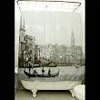 Travel Destinations - VINYL Shower Curtain - Venice Italy
