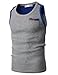 H2H Mens Fashion Sleeveless Basic Sport Tank Top Of Various Colors