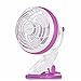Clip On Desk Fan USB Table Fans (USB OR Battery Powered, Quietness)(violet)