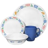 Corelle Livingware 16-Piece Dinnerware Set, Service for 4, Friendship