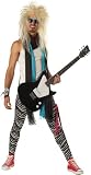 California Costumes Men's Hair Band Maniac Costume,Black/White,Small
