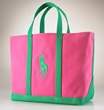 Ralph Lauren - Ralph Lauren Pink Equestrian Pony Summer Beach Tote/Handbag