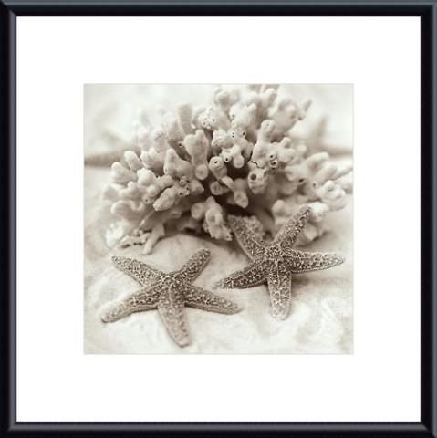 Barewalls Interactive Art 328313S60-BKM,CM,WHM La Mer 1, Metal Framed Art Print- Black Metal-White Mat