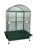 Brand New Parrot Bird Wrought Iron Cage Dome-Top 40x30x69-WI40HGNR