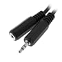 3.5mm Stereo Audio Headphone Male to Female Extension Cable - 6 Feet
