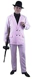 Men's Pink Gangster Suit Costume (Size:X-Sm 34-36)