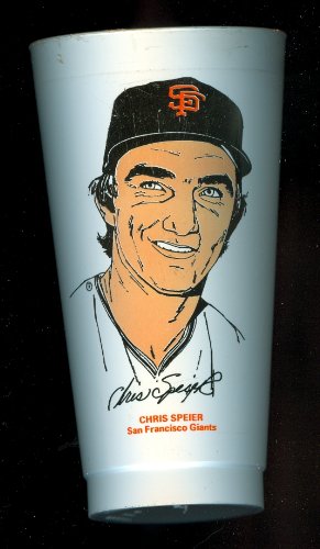1973 Chris Speier San Francisco Giants 7 Eleven Baseball Cup