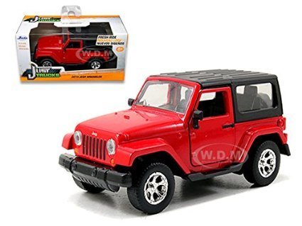 2014 jeep wrangler red 1/32 by jada 97313
