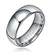 6mm Mens Comfort Fit Titanium Plain Wedding Band (Available Ring Sizes 7-13)