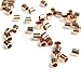50 pcs 14k Rose Gold Filled Round 2mm x 2mm Crimp Tube Bead Spacer/Findings/Rose Gold