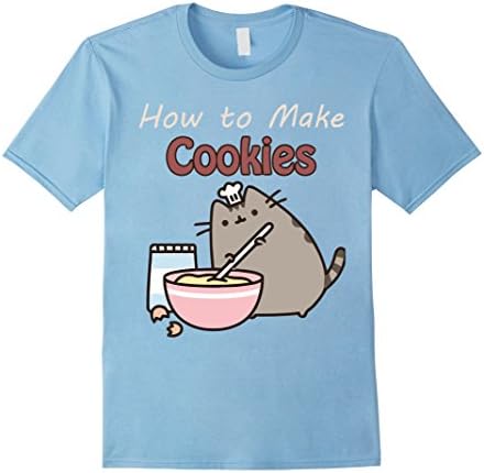 Men's How To Make Cookies TShirt Large Baby Blue