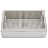Tight Radius Corner 33 Apron Farmhouse 16 Gauge Stainless Steel Single Bowl