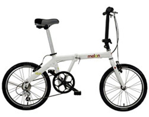 Melon Folding Bike White