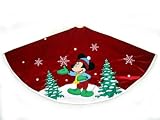 48 Inch Disney Red Mickey Mouse Christmas Scene Holiday Tree Skirt