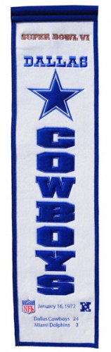 Winning Streak Sports NFL Dallas Cowboys Super Bowl VI Banner
