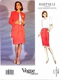 Vogue 1086 Sewing Pattern Designer Original Hartnell Jacket Skirt Top Size 8 - 10 - 12