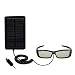 Produkt-Bild: Solarbetriebenes Taschenaufladeger&auml;t f&uuml;r wiederaufladbaren externen Akkusatz f&uuml;r Samsung SSG-2200AR Rechargeable Adult 3D Glasses - benutzt Gomadic TipExchange Technologie