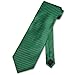 Men's Dress Vest NeckTie EMERALD GREEN Color Vertical Stripe Design Neck Tie Set
