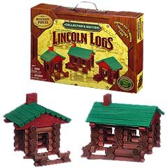 K'NEX Collector's Edition Lincoln Logs Wooden Case