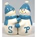 Merry Christmas Happy Hugging Snowmen Salt and Pepper Shakers